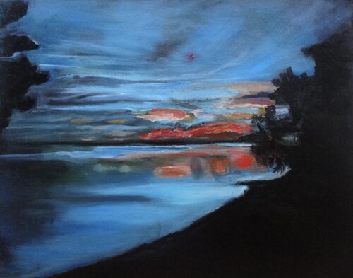 Deep Blue sunset Jenny Lee