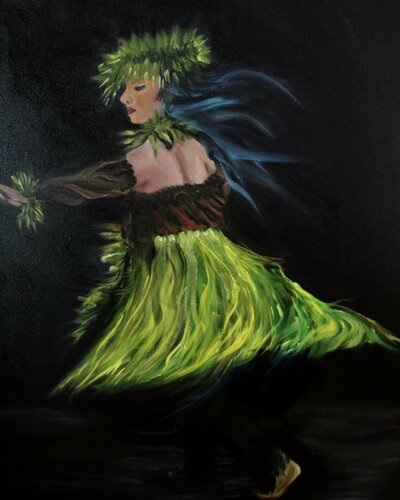 Merrie Monarch Hula Traditions von Jenny Lee, Malerei kaufen auf Singulart