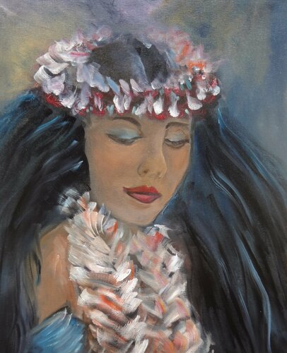 Aloha Hula 11 van Jenny Lee, Schilderij te koop op Singulart