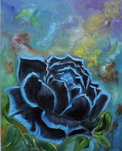 Black Rose van Jenny Lee, Schilderij te koop op Singulart