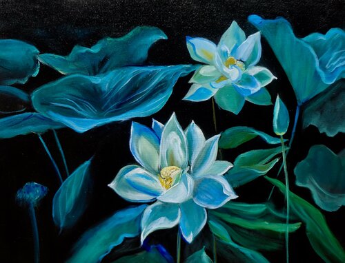 Lotus Surreal von Jenny Lee, Malerei kaufen auf Singulart