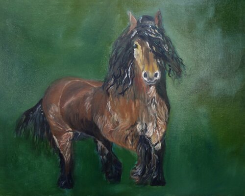 Gypsy Vanner Horse von Jenny Lee, Malerei kaufen auf Singulart