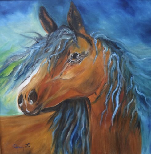 Year of the Horse Gypsy Horse di Jenny Lee, Pittura in vendita su Singulart