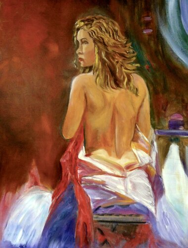 Boudoir Lady 11 by Jenny Lee, Painting for Sale on Singulart