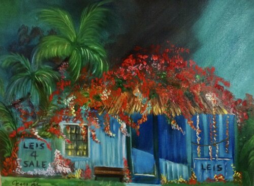 Country Cottage on Maui di Jenny Lee, Pittura in vendita su Singulart