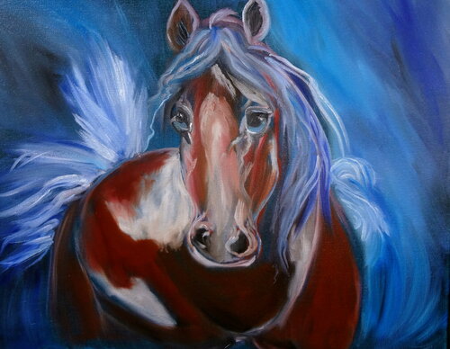 Paint Pony von Jenny Lee, Malerei kaufen auf Singulart
