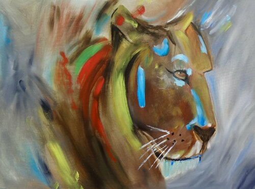 Lion Heart von Jenny Lee, Malerei kaufen auf Singulart