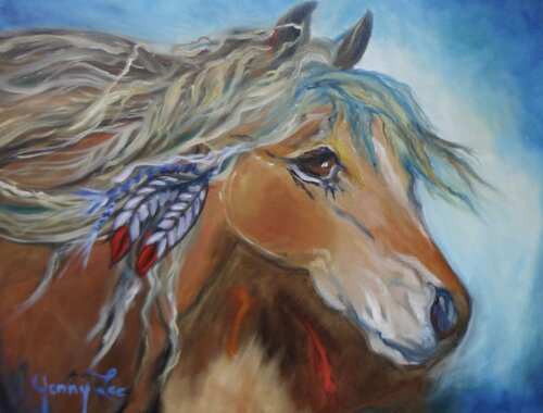 War Pony van Jenny Lee, Schilderij te koop op Singulart