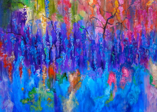 Forest in my Dream di Jenny Lee, Pittura in vendita su Singulart