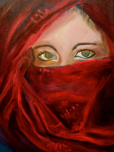 Mysterioius Eyes von Jenny Lee, Malerei kaufen auf Singulart