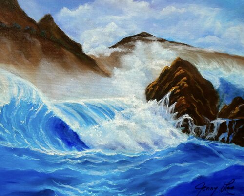 Hawaii on the Rocks von Jenny Lee, Malerei kaufen auf Singulart
