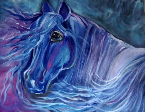 Gypsy Vanner Horse von Jenny Lee, Malerei kaufen auf Singulart