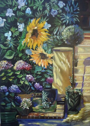 Sunflower Gardens von Jenny Lee, Malerei kaufen auf Singulart