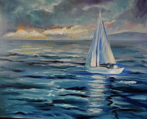 Afternoon Sail von Jenny Lee, Malerei kaufen auf Singulart