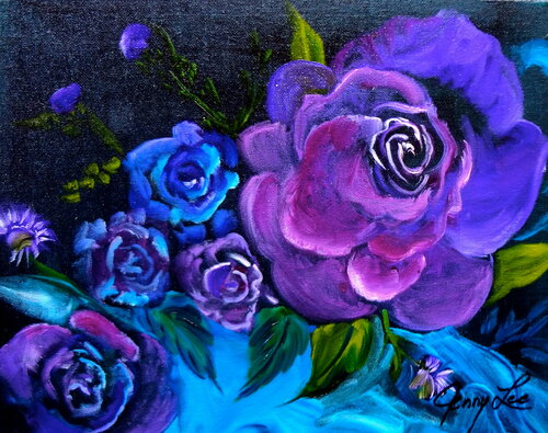 Purple Reverie van Jenny Lee, Schilderij te koop op Singulart