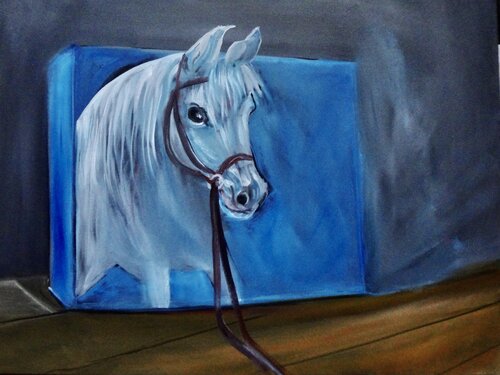 A Horse Painting 3D van Jenny Lee, Schilderij te koop op Singulart