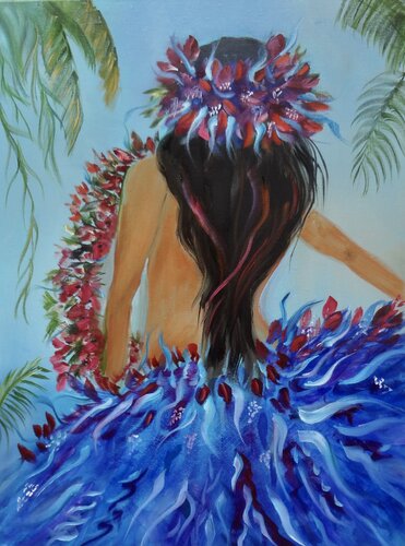 Hula Dancer Hawaii von Jenny Lee, Malerei kaufen auf Singulart