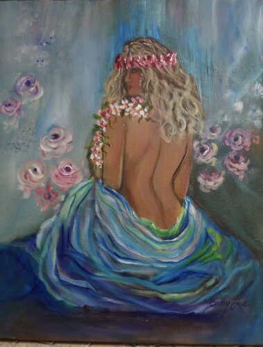 Scent of Plumeria Leis de Jenny Lee, Pintura a la venta en Singulart