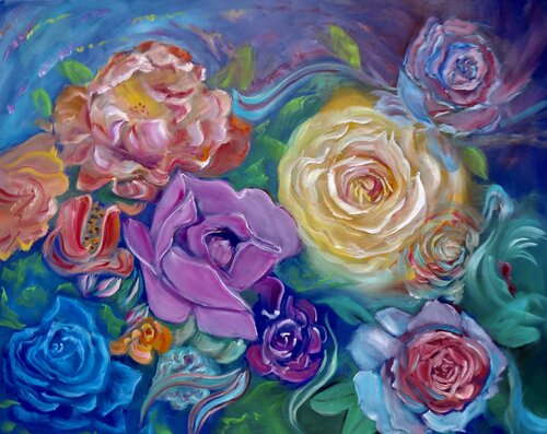 Floral Bouquet von Jenny Lee, Malerei kaufen auf Singulart