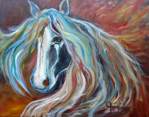 Wild Horse di Jenny Lee, Pittura in vendita su Singulart