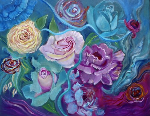 FLORAL COLLAGE 4 Jenny Lee