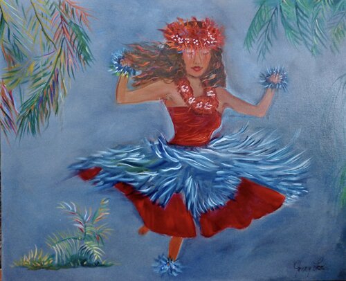 Traditional Hula 11 von Jenny Lee, Malerei kaufen auf Singulart