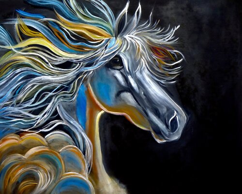 White Steed von Jenny Lee, Malerei kaufen auf Singulart