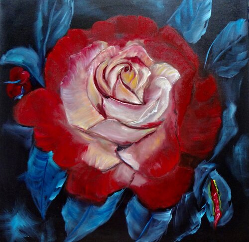 Rose Romance Smouldering von Jenny Lee, Malerei kaufen auf Singulart