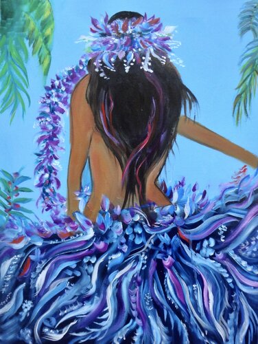 HULA DANCER von Jenny Lee, Malerei kaufen auf Singulart