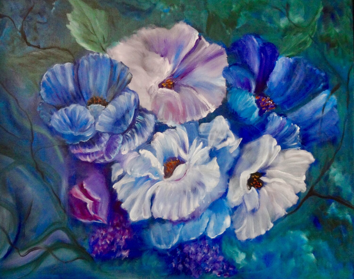 Blue Poppies Jenny Lee