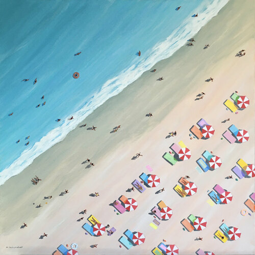 Day at the Beach van Ali Mourabet, Schilderij te koop op Singulart