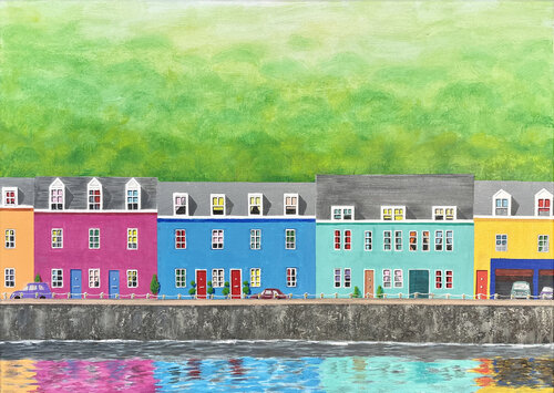 Rainbow Reflection van Ali Mourabet, Schilderij te koop op Singulart