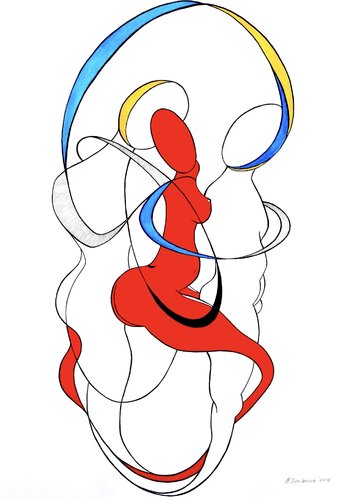 Love in Three Colors #1 di Elena Seroff, Opera su carta in vendita su Singulart