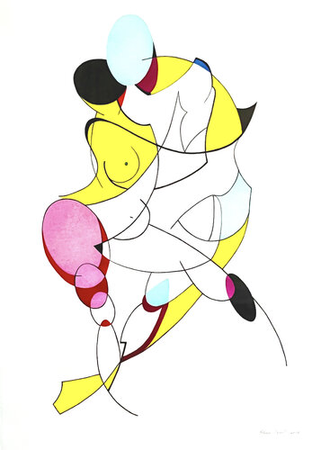 The Kiss. Adam & Eve. Rebirth 4 von Elena Seroff, Zeichnungen kaufen auf Singulart