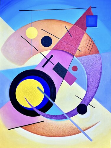 The Cosmic Dance. Composition 12 von Elena Seroff, Malerei kaufen auf Singulart