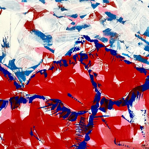 Swirl of the Mountains van Jennifer Tymowska, Schilderij te koop op Singulart