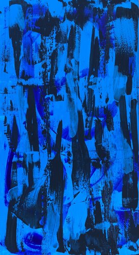 Cool Blu Series – Number ONE de Jennifer Tymowska, Pintura a la venta en Singulart