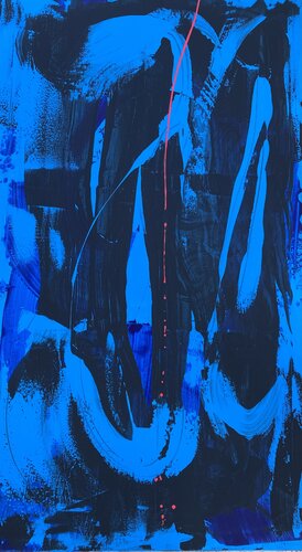 Cool Blu Series – Number TWO van Jennifer Tymowska, Schilderij te koop op Singulart
