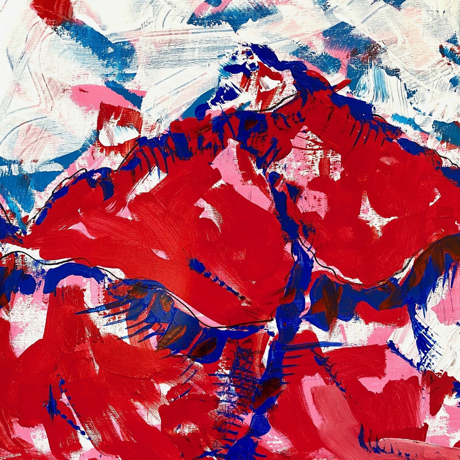 Swirl of the Mountains Jennifer Tymowska Originalgemälde zu verkaufen