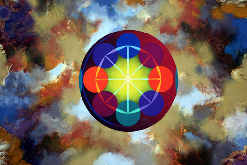 Ezekiel Saw the Wheel de Sandy Sokoloff, Pintura a la venta en Singulart