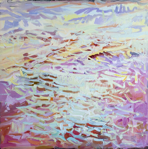 Pink Walk by Mila Weis, Painting for Sale on Singulart