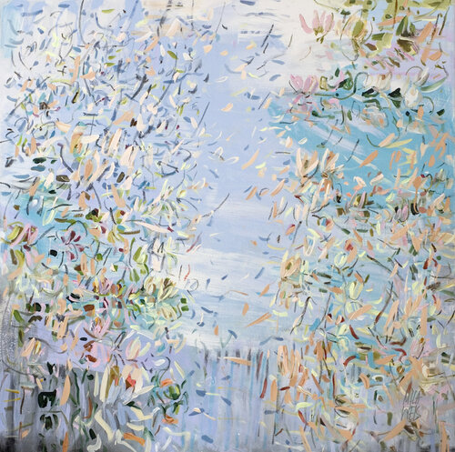 Spring Water Lilies von Mila Weis, Malerei kaufen auf Singulart
