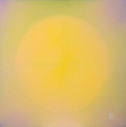 The Beginning No. 11 / Yellow van Mila Weis, Schilderij te koop op Singulart