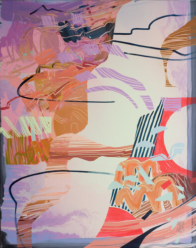 Sunset Vibes di Mila Weis, Pittura in vendita su Singulart