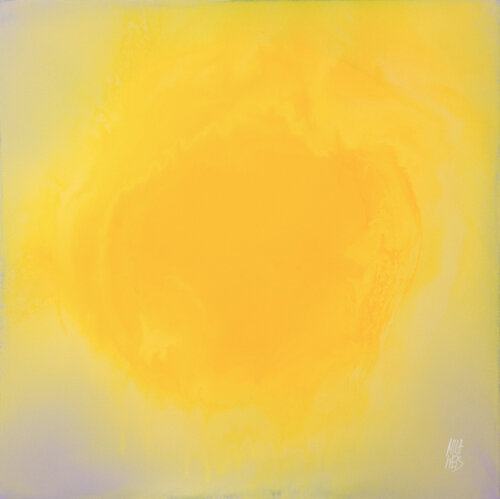 The Beginning Sunny Orange von Mila Weis, Malerei kaufen auf Singulart
