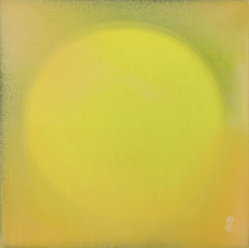 The Beginning / Vibrant Yellow von Mila Weis, Malerei kaufen auf Singulart