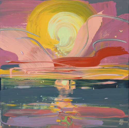 Sunset Colors No. 1 von Mila Weis, Malerei kaufen auf Singulart