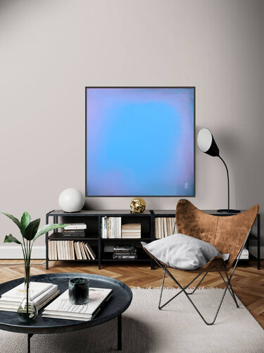 The Beginning / Bright Blue von Mila Weis, Malerei kaufen auf Singulart