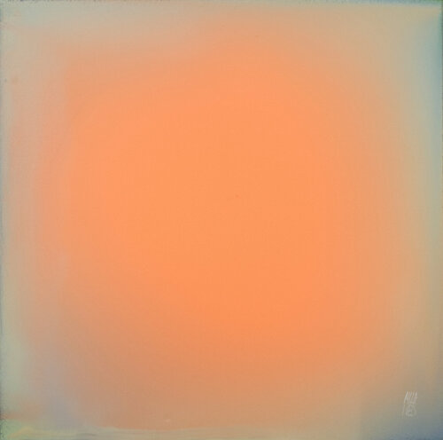 The Beginning / Peach Echo von Mila Weis, Malerei kaufen auf Singulart