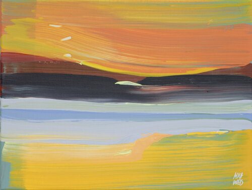Sunset Colors No. 3 von Mila Weis, Malerei kaufen auf Singulart